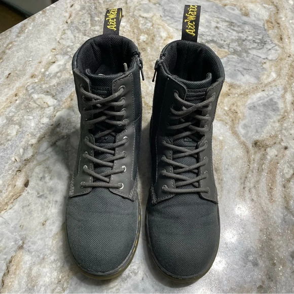 Dr. Martens Combs Y Black Combat Boots Ladies 6 Men’s 5 - Picture 3 of 11